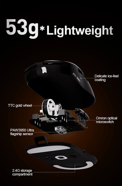 ATK Dragonfly A9 SE Plus Pro Max Ultra Wireless Gaming Mouse NearLink Ultra-lightweight Tri-mode Dual 8K Ergonomic E-sports Mouse