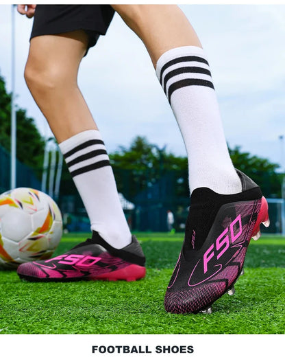 New Men Football Boots High-quality Soccer Shoes Sneakers Match Indoor Non-Slip Grass Cleats High-top Futsal Hot-selling Outdoor