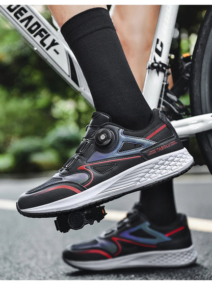 Mtb Cycling Shoes Men 2024 Flat Bottom Dirt Bike Race Mountain Footwear Bicycle Indoor Cleats Lock Cleat Trekking Cycling Sneake