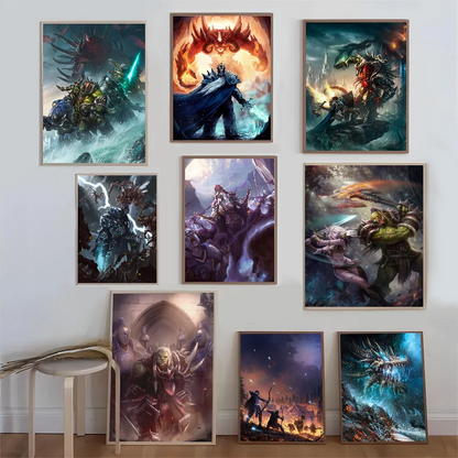 World of Warcraft-spilplakat – udskrifter og plakater i god kvalitet – plakat i HD-kvalitet – vægkunst – maleri – studie – boligindretning
