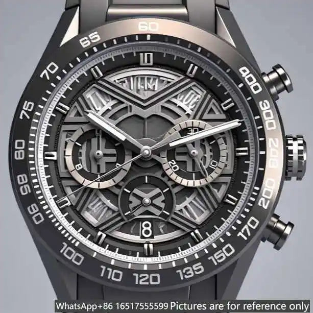 Relógio de luxo para homem de 43mm em aço 904L, movimento de quartzo, herança requintada e excelência artesanal-t