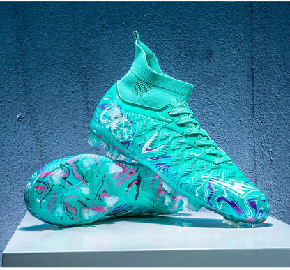Men Professional Football Shoes Society Cleats Soccer Shoes Original Indoor Football Field Boots Grass Training TF/FG Sneaker