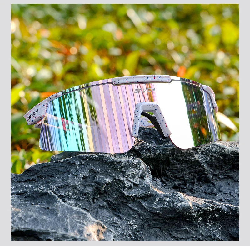 SCVCN UV400 Cycling Glasses Men Women MTB Road Bike Sunglasses Outdoor Hiking Drive Running Sunglasses Fashion Sports Glasses
