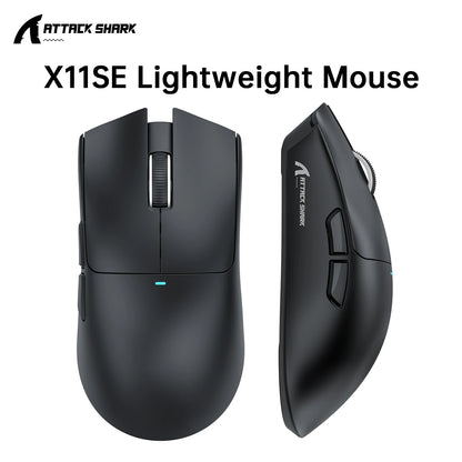 ATTACK SHARK X11 SE Wireless Gaming Mouse 22000 DPI, PixArt PAW3311 Sensor, BT/2.4G/Wired, 59g Lightweight, 2000W Clicks