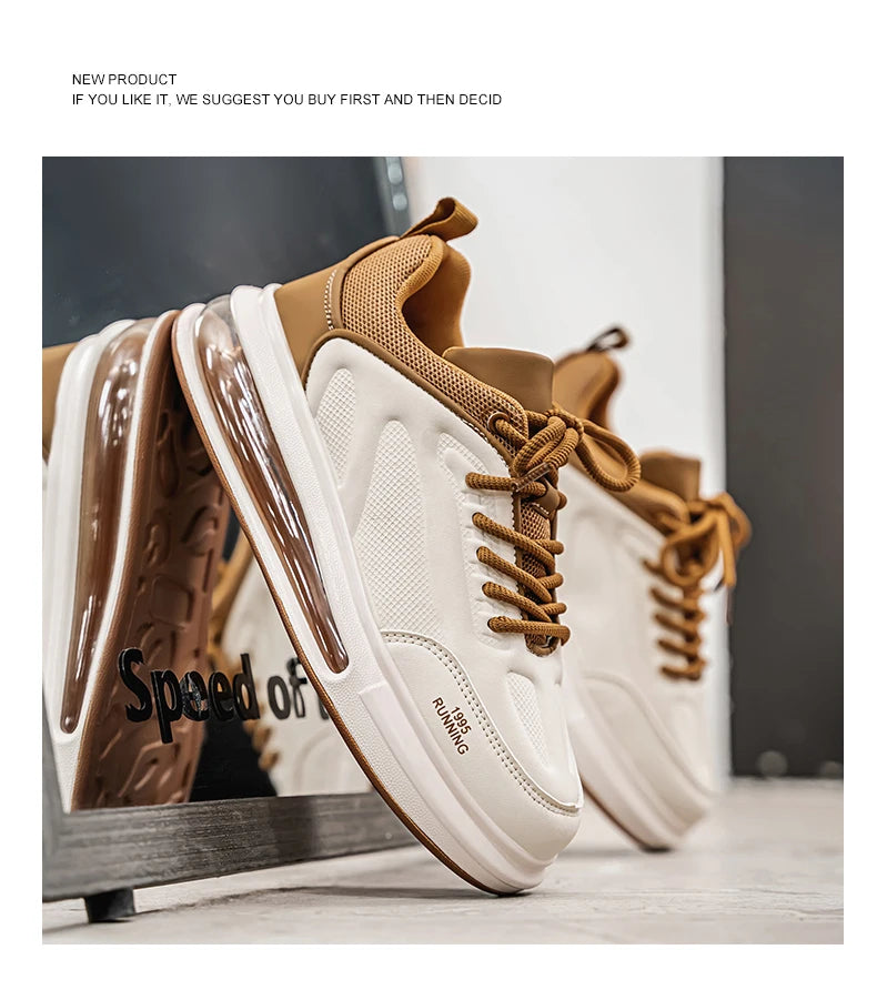 Air Cushion Men Sports Running Shoes Casual Breathable Lightweight Women's Comfortable Athletic Nonskid Walking Sneakers ﻿