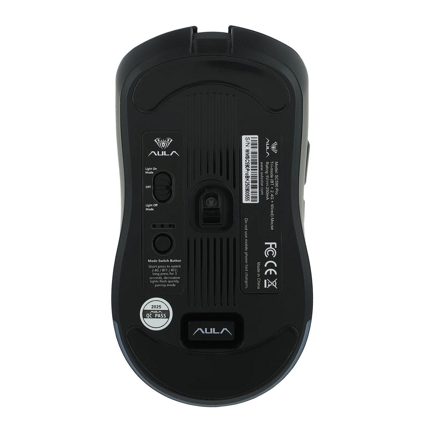 AULA SC590 PRO Wireless Gaming Mouse, Tri-Mode Bluetooth, 2.4GHz & Wired Gaming Mouse, 20000 DPI PAW3311 Sensor, 1000Hz Polling Rate RGB Gaming Mouse