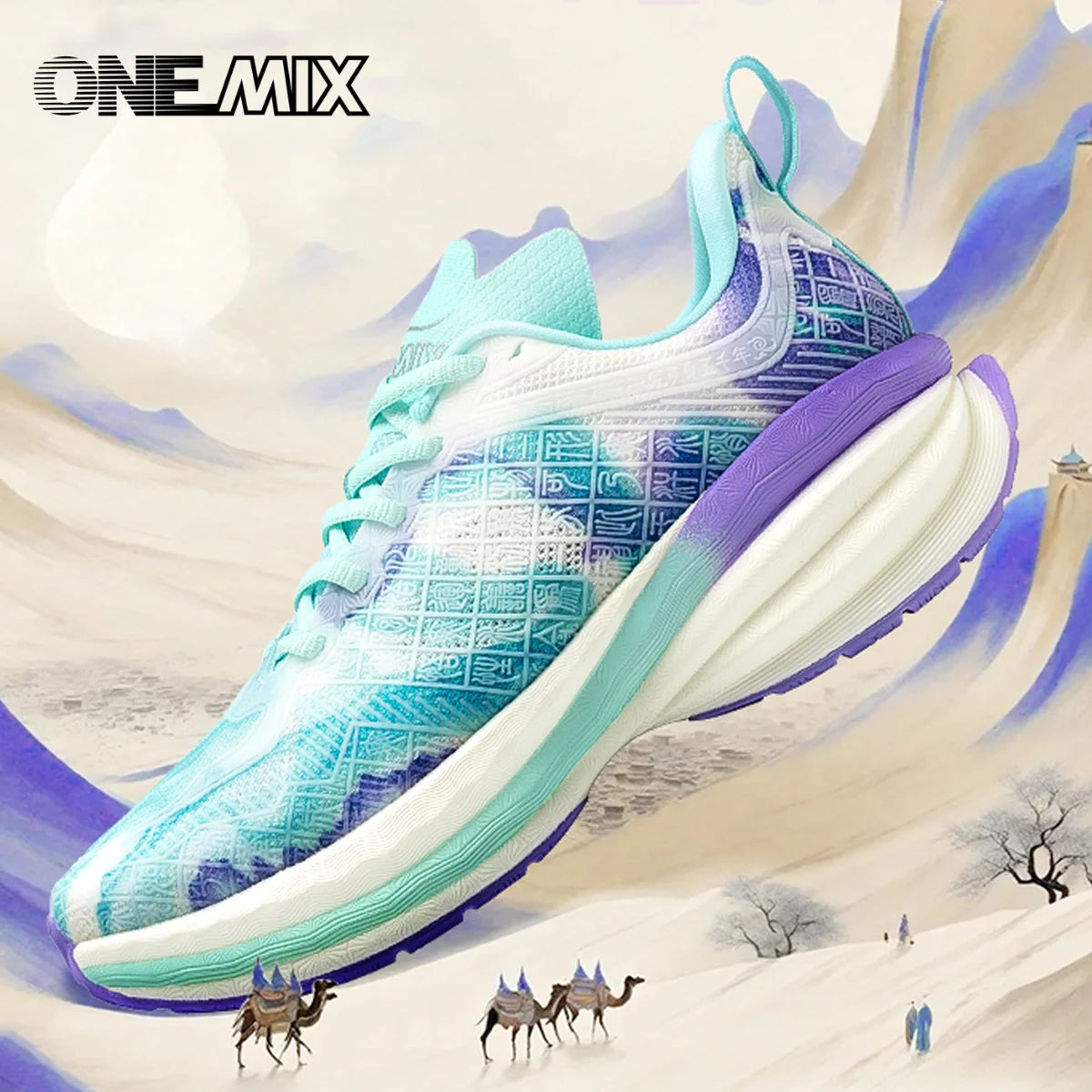 ONEMIX Scarpe sportive cinesi Nuove scarpe da corsa da uomo ammortizzanti Antiscivolo Traspiranti Leggere Sneaker da donna per attività all'aperto