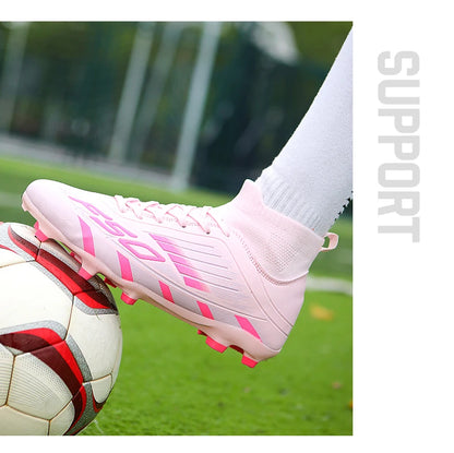 New Men Football Boots Non-Slip Boys Grass Cleats High-quality Match Soccer Shoes Hot-selling Sneakers Outdoor High-top Light