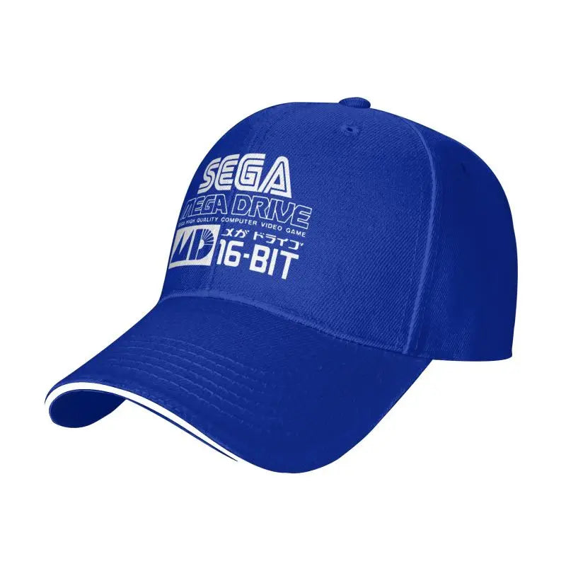 Sega Mega Drive Genesis Japanese Vinyl Baseball Cap Outdoor Sun Hat Sandwich Hat Men Summer Fishing Balaclava Golf Caps