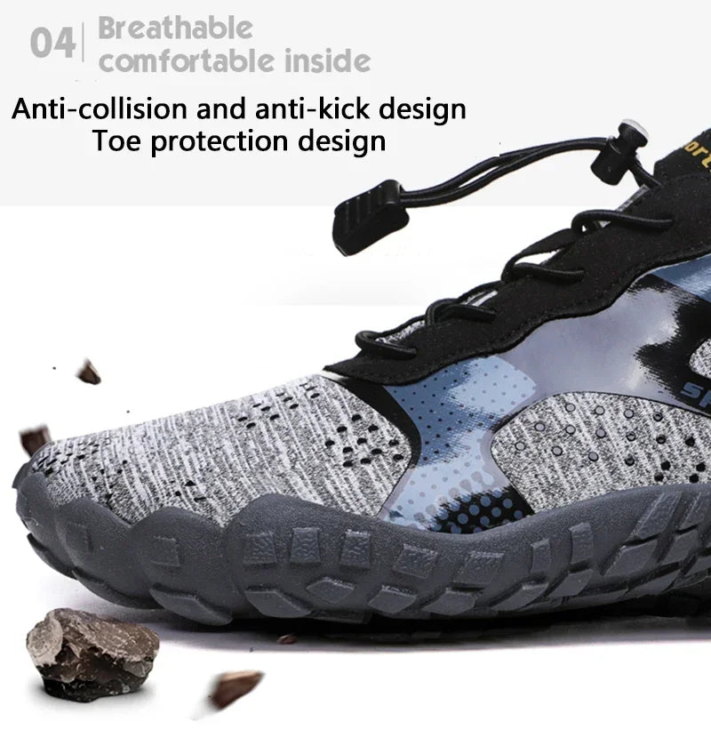 Men's Lightweight Refreshing Aqua Boots, Breathable Women's Outdoor Water Shoes, Anti-Slippery Wear-Resistant Sports Hiking Sneakers