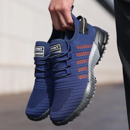 Sneakers casual da uomo in rete, scarpe da corsa leggere e traspiranti con suola morbida, scarpe slip-on, mocassini da uomo, scarpe da ginnastica, Zapatos Hombre