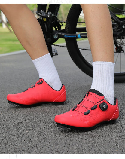 Unisex Cycling Shoes Speed Competitive Cycling Shoes SPD Road Bike Lock Shoes Breathable MTB Mountain Off-Road Cycling Shoes