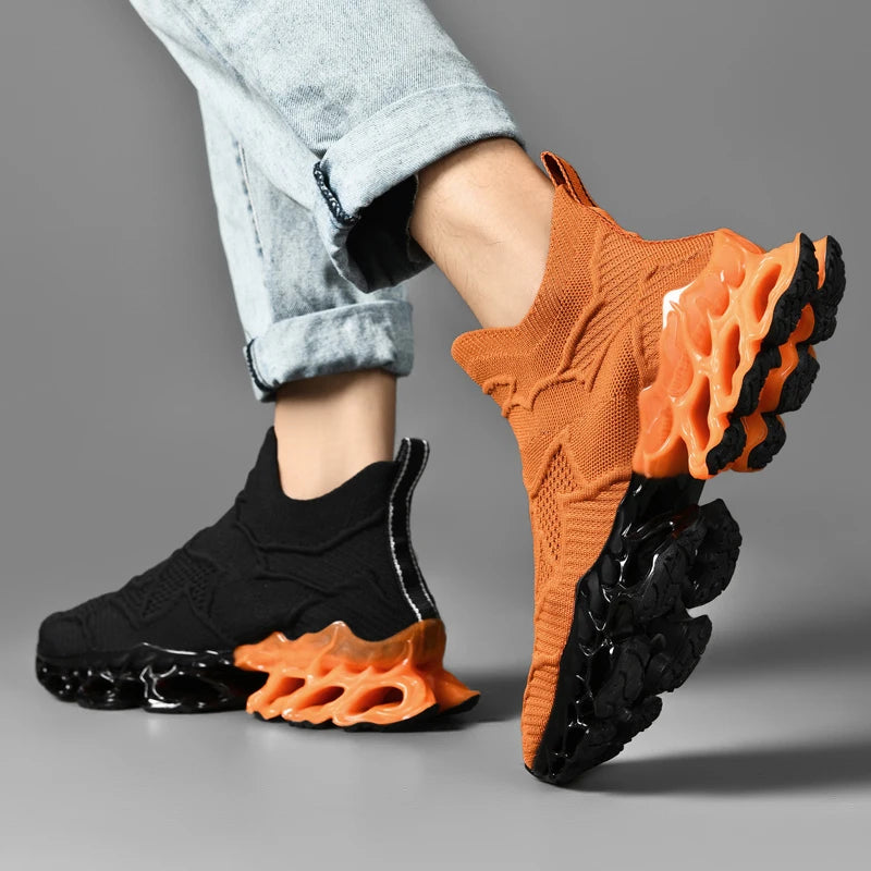 Chaussure Homme Chaussures de course respirantes pour hommes, baskets décontractées pour hommes, chaussures de tennis pour hommes, entraîneur de course, mocassins à la mode, luxe