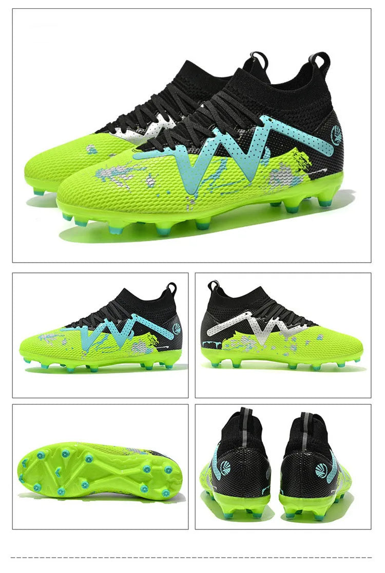 Chaussures de Football pour hommes, chaussures de sport professionnelles, ongles longs FG, crampons de sport de plein air, chaussures d'entraînement antidérapantes