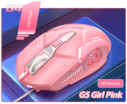 UTHAI G5 Six key 3200DPI wired illuminated gaming mouse, e-sports mechanical mute computer accessories