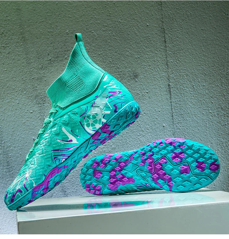 Men Professional Football Shoes Society Cleats Soccer Shoes Original Indoor Football Field Boots Grass Training TF/FG Sneaker