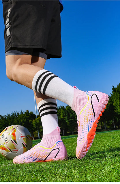 New Men Soccer Shoes Hot Sale High-quality Futsal Football Boots Unisex Cleats Ultralight Women Professional TF/FG Sneakers