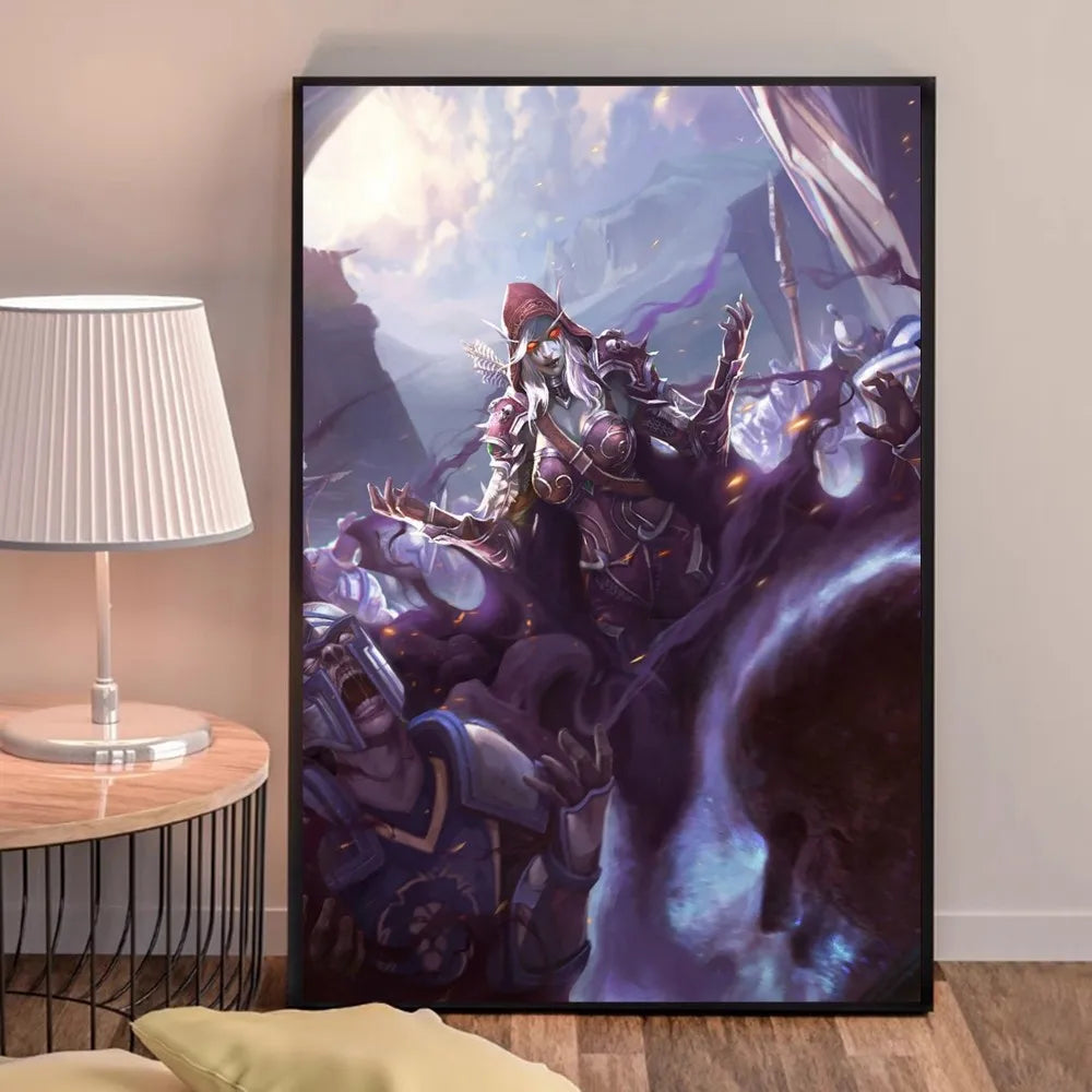 World of Warcraft-spilplakat – udskrifter og plakater i god kvalitet – plakat i HD-kvalitet – vægkunst – maleri – studie – boligindretning