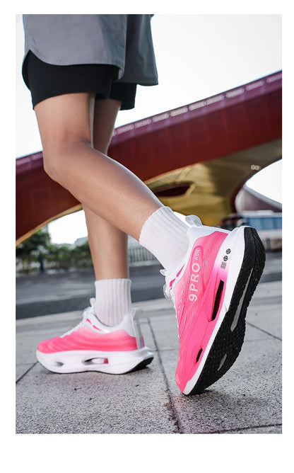 New Men's and Women's Running Shoes Breathable Racing Sports Shoes Carbon Cushion Lightweight Men's Jogging Training Shoes