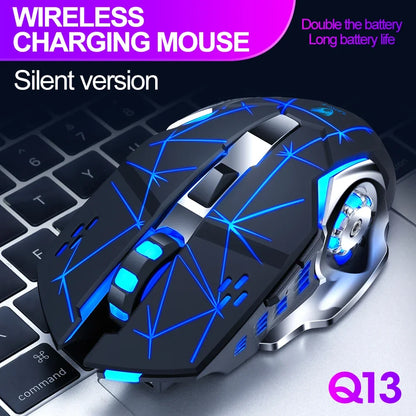 New Wireless Mouse Charging Gaming Mouse Mute Backlit Mouse Mechanical Ergonomic Optical Computer Accessories for PC Laptop