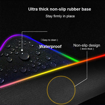 Mouse Pad Gamer Keyboard Pad Overwatch Sombra Desk Mouse Mat LED Carpet Rubber Gaming RGB Notebook Kawaii Mousepad