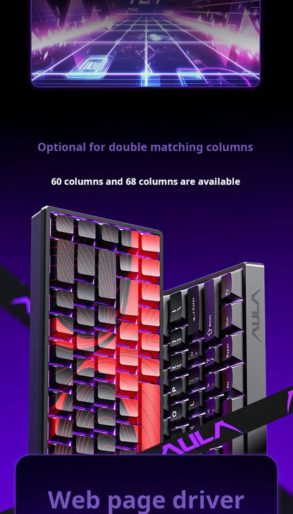 AULA WIN 68 HE Tastatur mit magnetischen Schaltern RT Gaming-Mechanische Tastatur kabelgebunden 8KPolling Rate Full-Key Hot-Swappable