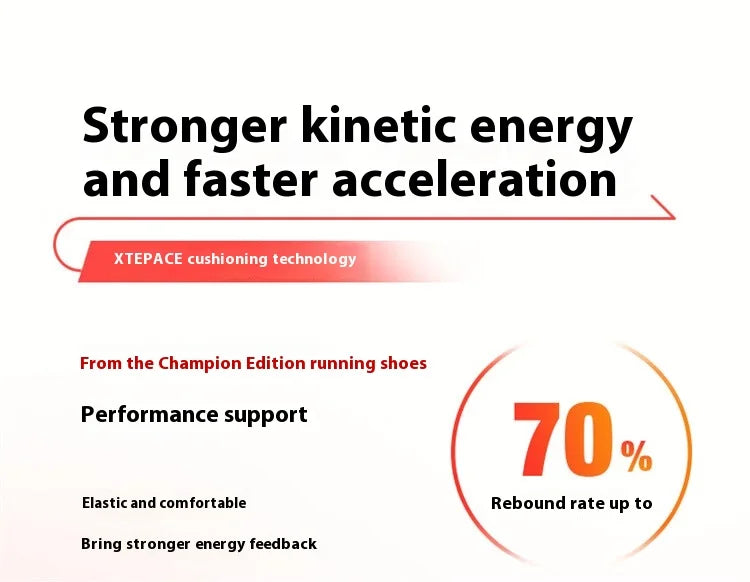 Pánské běžecké boty Xtep Five Speed 2.0 – pohodlné podzimní sportovní boty na jogging s tlumením, tenisky 876319110001