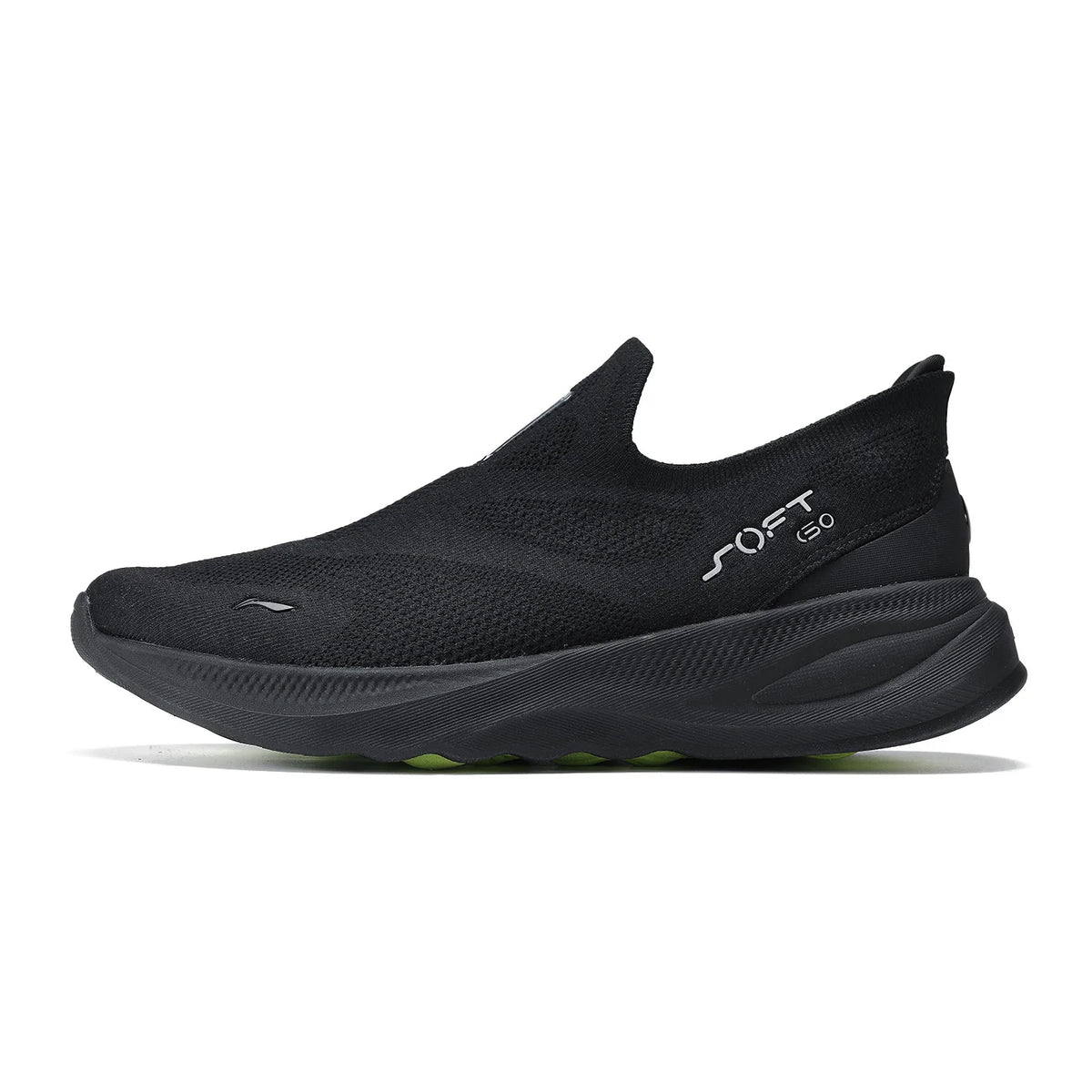 Męskie buty Li-Ning SOFT GO 2 KNIT slip-on do chodzenia, casualowe, amortyzowane, wygodne i stabilne, z siateczki LiNing, sneakersy sportowe do joggingu i na co dzień AGLV017