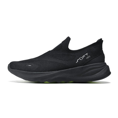 Męskie buty Li-Ning SOFT GO 2 KNIT slip-on do chodzenia, casualowe, amortyzowane, wygodne i stabilne, z siateczki LiNing, sneakersy sportowe do joggingu i na co dzień AGLV017