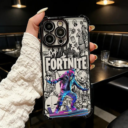 Popular Game FortniteS Plating Phone Case For iPhone 17 17e 16e 16 15 14 13 12 11 Pro Max X XR XSMax 7 8 Mini Air Plus Anti-Fall