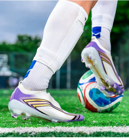 Nouvelles chaussures de football pour hommes, baskets d'entraînement de haute qualité, chaussures de soccer, crampons pour terrain en herbe, futsal, matchs en salle, antidérapantes, best-seller, pour l'extérieur