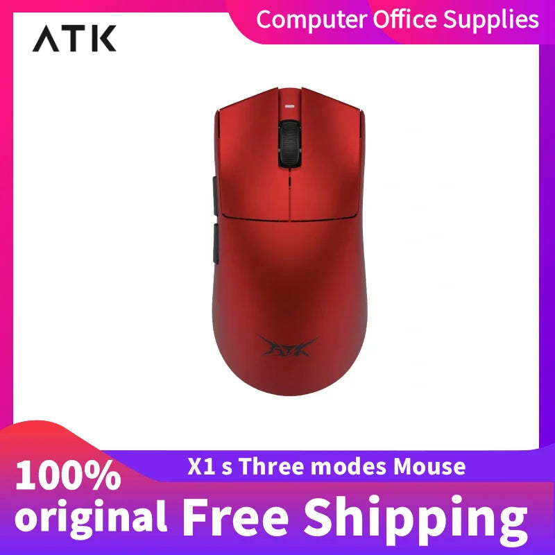 New ATK X1 SE Starlight Wireless Lightweight Mouse PAW3395 26K DPI Hub Page Driver 1000Hz Gaming Mouse PC Player Accessories