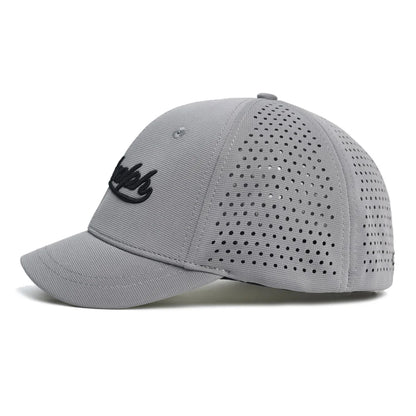 Mesh Short Brim Back Closed Baseball Cap Men Women Breathable Snapback Hats Fitted Dad Hat Adjustable Solid Trucker Style