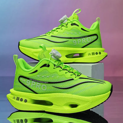 New Men's and Women's Running Shoes Breathable Racing Sports Shoes Carbon Cushion Lightweight Men's Jogging Training Shoes