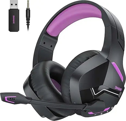 BINNUNE BW01 casque de jeu sans fil pour PC PS4 PS5 Playstation 4 5, 2.4G sans fil Bluetooth USB casque de joueur avec micro