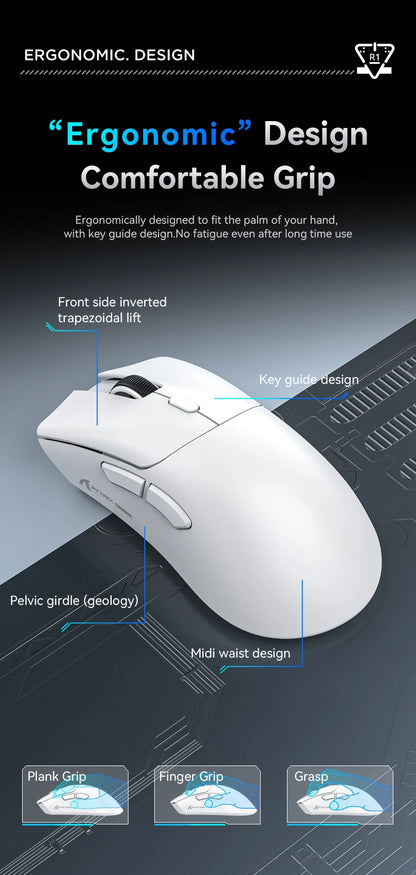 ATTACK SHARK R1 Bluetooth Mouse-Viral Mouse Reviewed by Influencers, Brand-direct authentic, PAW3311 sensor with 1K Hz for Gaming