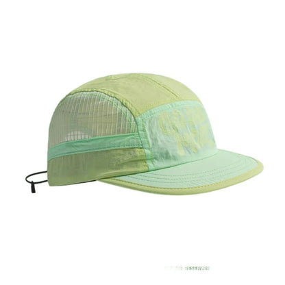 Soft Brim Quick-drying Baseball Cap Retro 5-panel Sun Protection Breathable Hat Casual Hip-hop Hat Mesh Running Caps