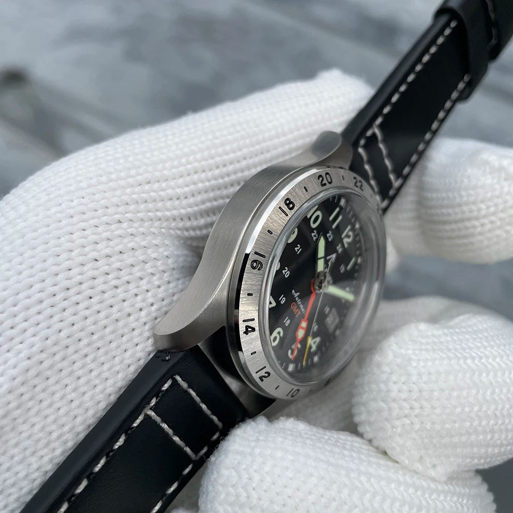 Reloj de pulsera mecánico STEELFLIER Official SF792 GMT con movimiento NH34, luminiscencia Super BGW9 C3, impermeable 200M, reloj de buceo de lujo para hombre