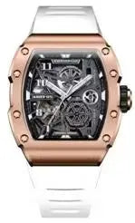Custom Men's Watch Luxury Automatic Watches for Men High-end Hollow Rose gold Stainless Steel Mechanical Wrist Watch Reloj Clock