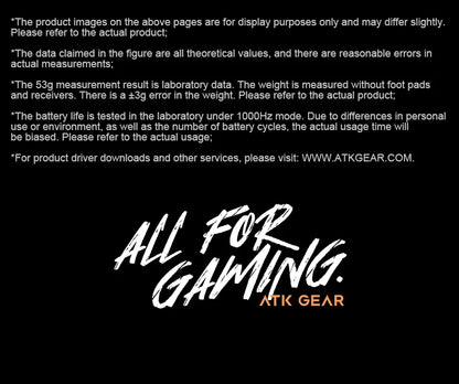 ATK Dragonfly A9 SE Plus Pro Max Ultra Wireless Gaming Mouse NearLink Ultra-lightweight Tri-mode Dual 8K Ergonomic E-sports Mouse