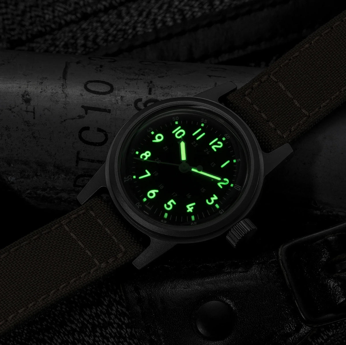 THORN Retro vojenské hodinky 36 mm s strojkem NH35A SHY-043 Sportovní hodinky Unisex Pánské a dámské Luxusní