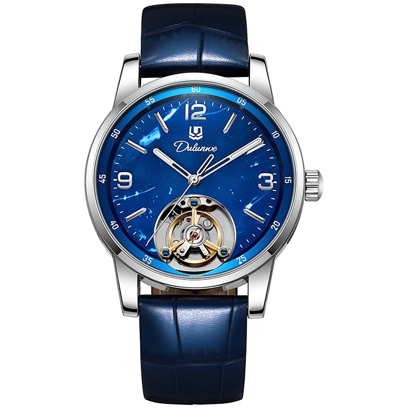 Tourbillon-herreur, sporty, automatisk, mekanisk, vandtæt, luksusarmbåndsur fra et førsteklasses mærke