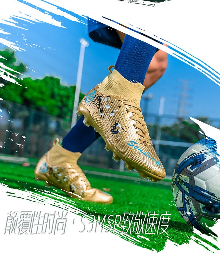 Botas de fútbol de alta calidad para hombre, zapatillas de fútbol para niños y adolescentes, botas de fútbol para niños, zapatillas deportivas unisex de fútbol