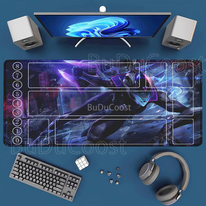 HD-tulostettu leikkimatto League of Mouse Pad Legends Riftbound -sarja TCG LOL-kortti 600x350 mm toimisto Ommellut reunat Lautapeli Pöytämatto