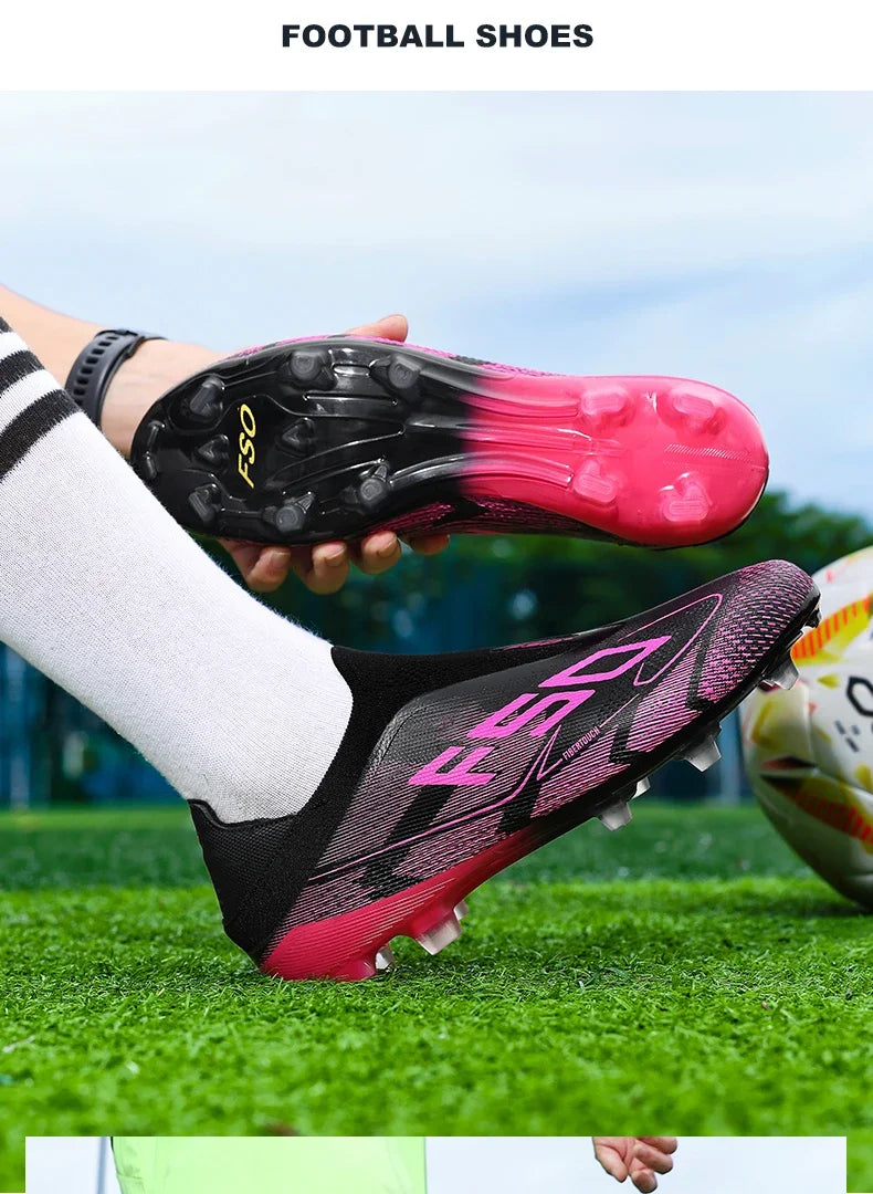 New Men Football Boots High-quality Soccer Shoes Sneakers Match Indoor Non-Slip Grass Cleats High-top Futsal Hot-selling Outdoor