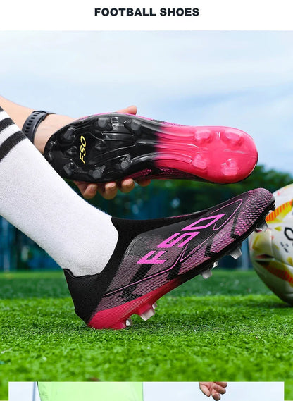 New Men Football Boots High-quality Soccer Shoes Sneakers Match Indoor Non-Slip Grass Cleats High-top Futsal Hot-selling Outdoor