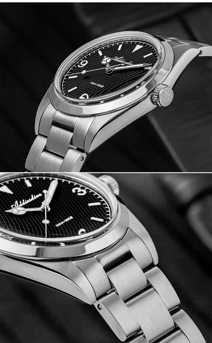 ADDIESDIVE herenhorloge – 316L roestvrijstalen kast, waterdicht tot 10 bar, lichtgevend display, model AD2096 – Luxe quartzhorloge
