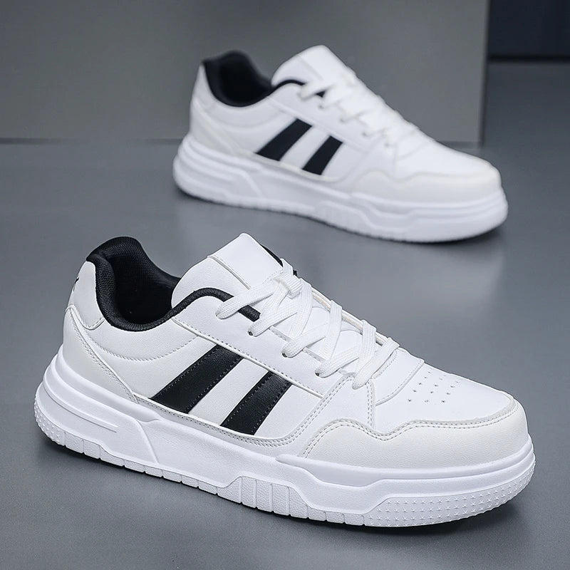 Baskets en cuir pour hommes, chaussures de sport décontractées, plates, de Skateboard, grande taille 50 51 52, offre spéciale pour livraison directe