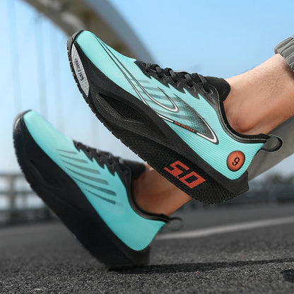 Baskets de sport pour homme FourSeasons, chaussures de course CarbonPlate, chaussures de marathon respirantes et confortables, chaussures d'entraînement d'athlétisme, marche