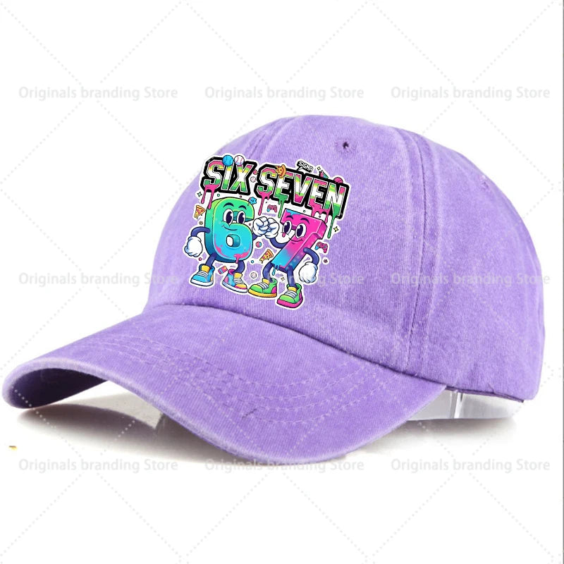 Steal A Brainrot 67 Children Baseball Cap Men Women Sun Hat New Adult Outdoor Sport Sunbonnet Retro Headgear Gift Hot Sales